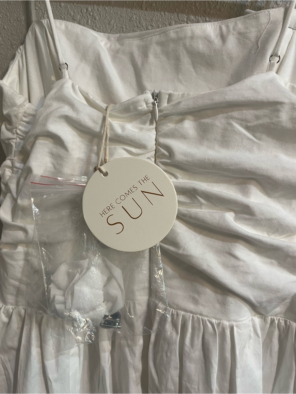 White midi summer dress - Picture 6 of 7